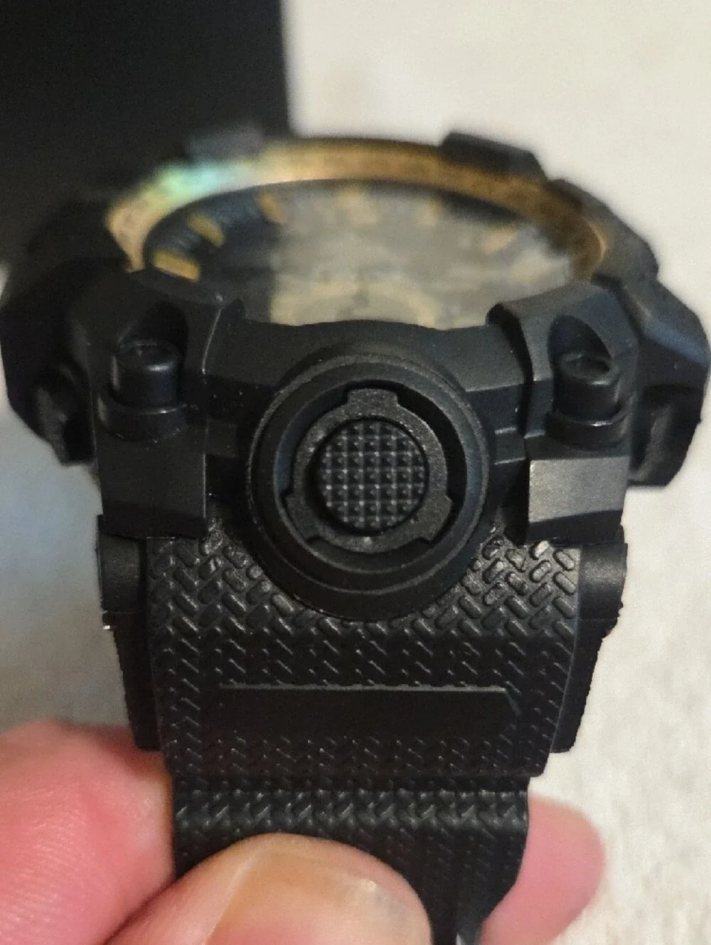 Ativa Black Watch with Gold Accents and Green Backlight
